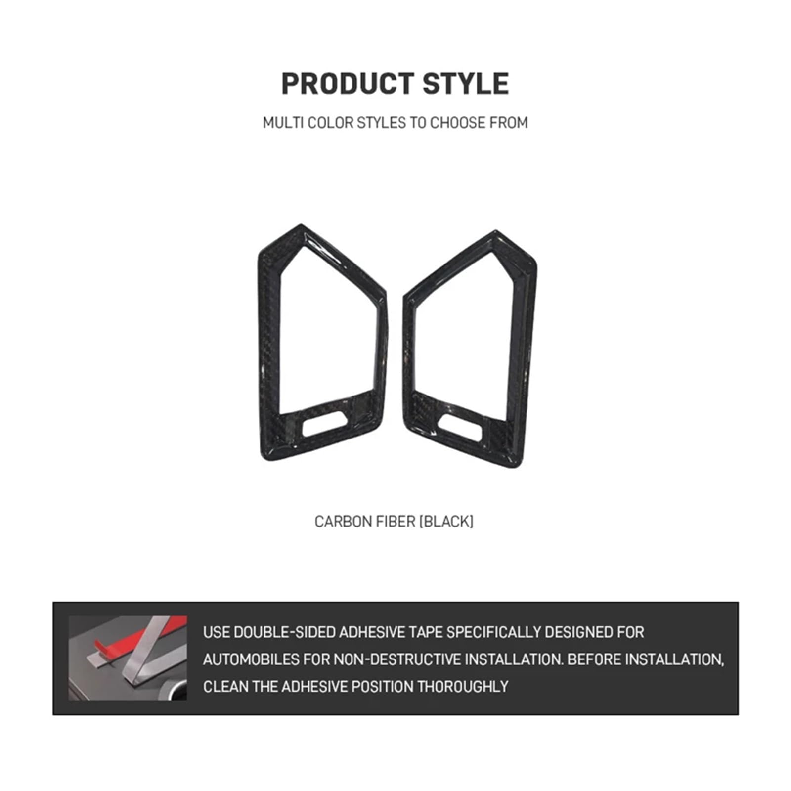 Compatible for BMW 3 Series G20 G28 2020-2023 Accessories Car Side Air Vent Frame Cover Trim Decoration Carbon — view 5