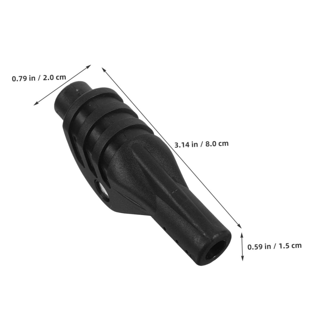 BESPORTBLE Joint De Tente Piquet De Tente Fournitures De Camping pour Le Camping sous Tente Accessoire De Tente Joint De Tige De Support De Tente Soutien Black Nylon