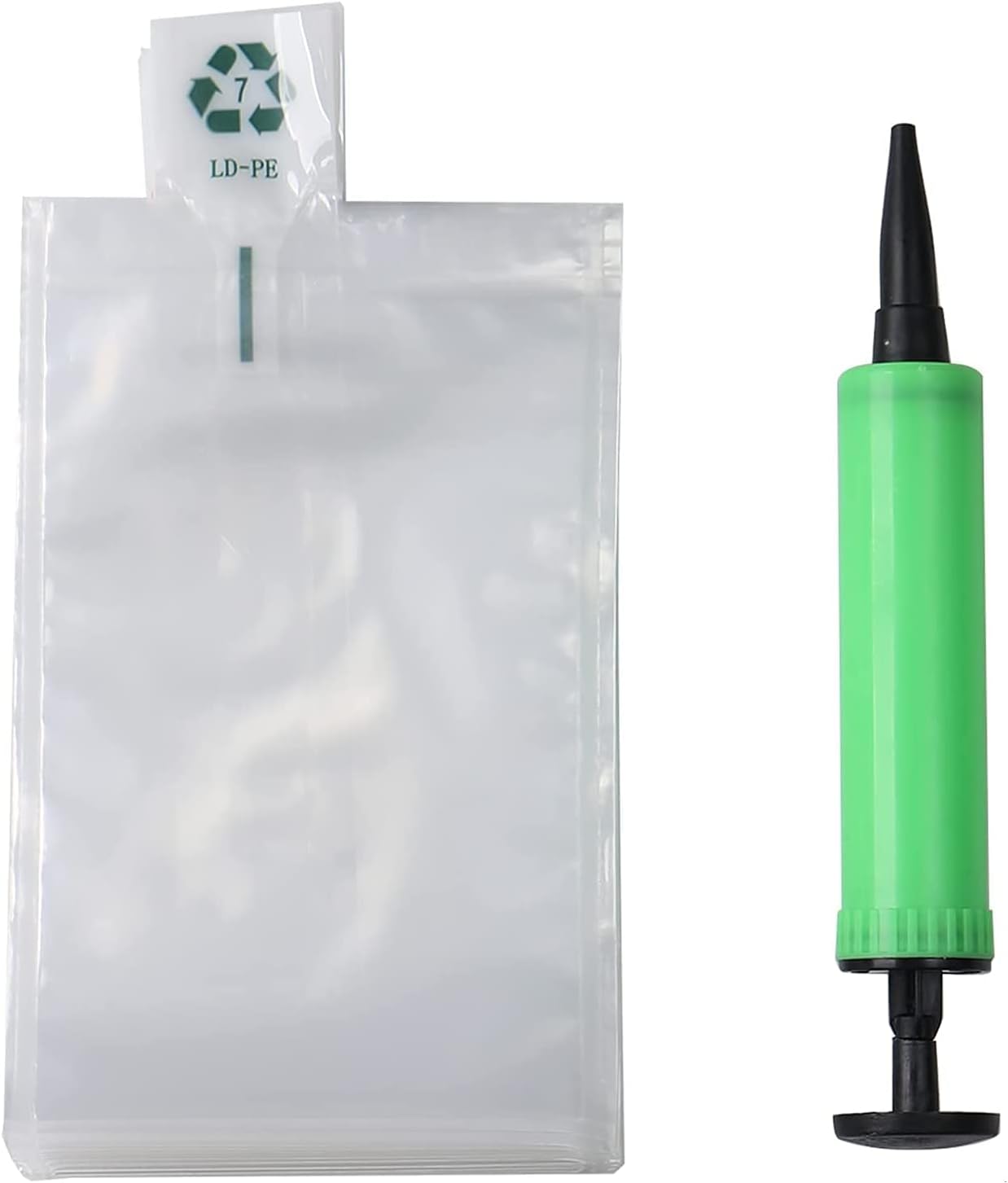 Miupoo Packaging Air Bags,Clear Plastic Inflatable Air Packaging Protector Bag with Free Pump Cushion,Air Inflatable Cushion Blocking Packaging Bag,4x6 Inches,50 Pieces