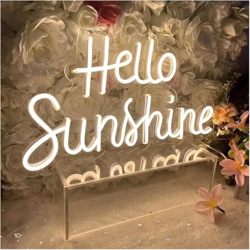 Enseigne néon Hello Sunshine pour illuminer les nuits d'enfants - 2