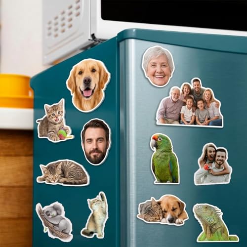 Imán decorativo personalizado para refrigerador en acrílico miniatura 5