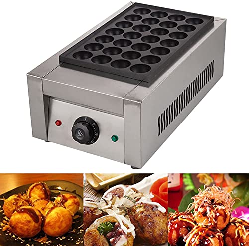 Máquina eléctrica para takoyaki 28 bolas antiadherente miniatura 7