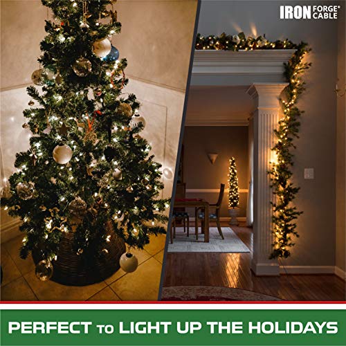 Iron Forge 15 Ft Green Extension Cord With Foot Switch And 3 Electrical Power Outlet - 16/2 Durable Foot Switch Extension Cord For Christmas Lightning Decorations, Perfect Deal For Any Appliance #TOP6