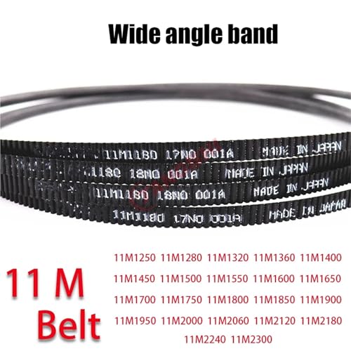 Correa trapezoidal de accionamiento PU 11M-1280 recambio de poliuretano para polea motriz 3