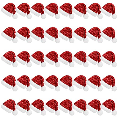 Mini chapeaux de Noël à paillettes pour sublimer votre décoration de table festive