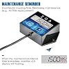Runleader Small Engine Hour Meter, Digital Tachometer, Maintenance Reminder, Battery Replaceable, User Shutdown, Use for ZTR Lawn Mower Tractor Generator Marine Outboard ATV (HM011F)
