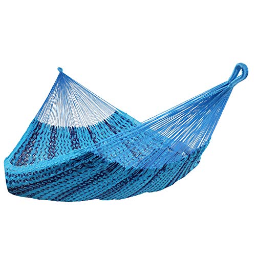 Sunnydaze Handwoven XXL Thick Cord Mayan Double Hammock for Outside - 625-Pound Capacity Heavy-Duty...