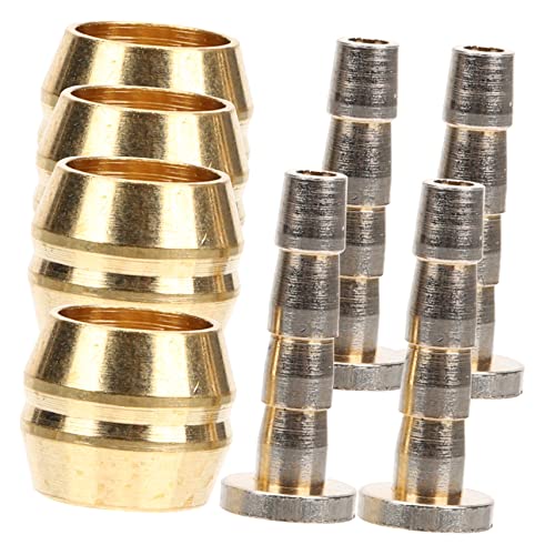POPETPOP 4pcs Mountain Bike Brake Joint Set Hydraulic Oil Needle Fittings for Disc Brakes High Tenacity Connector Easy Installation Compatible Various Models