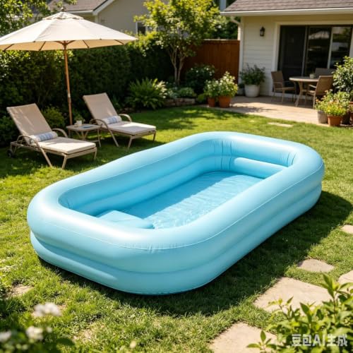 Bañera de ducha portátil inflable para aliviar el dolor muscular 3