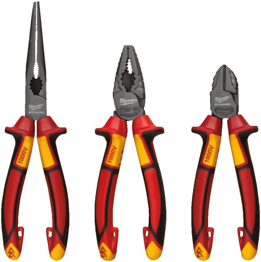 Milwaukee Hand Tools - VDE Pliers Set, 3 Piece