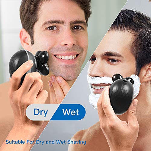 OriHea Electric Shaver for Men, 5 in 1 Shaver Trousers, 5D Floating Sword Head, Rotary Shaver Grooming Kit with Clipper Nose Hair Sideburns Trimmer Facial Clean