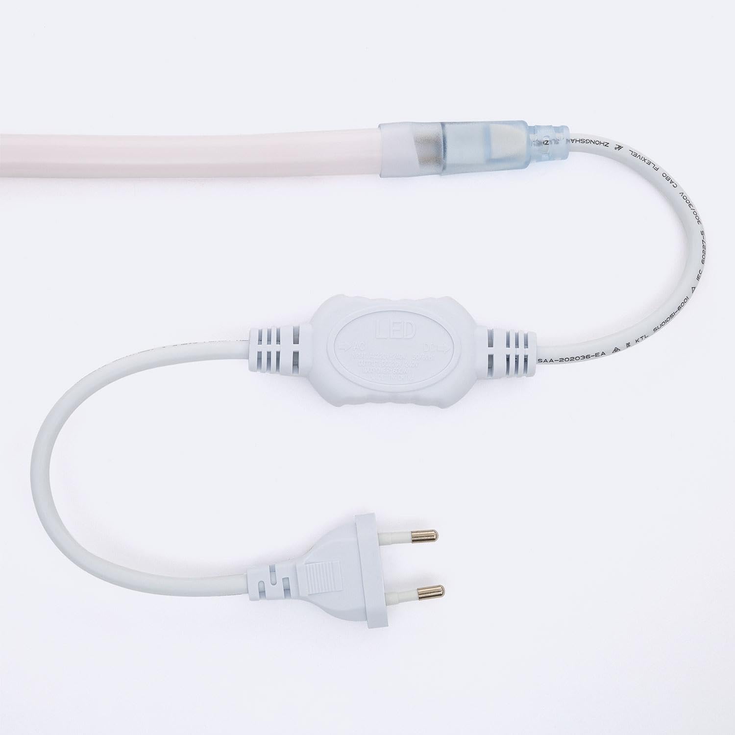 LEDKIA Tira LED Neón Regulable 220V Circular 8W/m Corte 100cm IP65 N-FLEX14