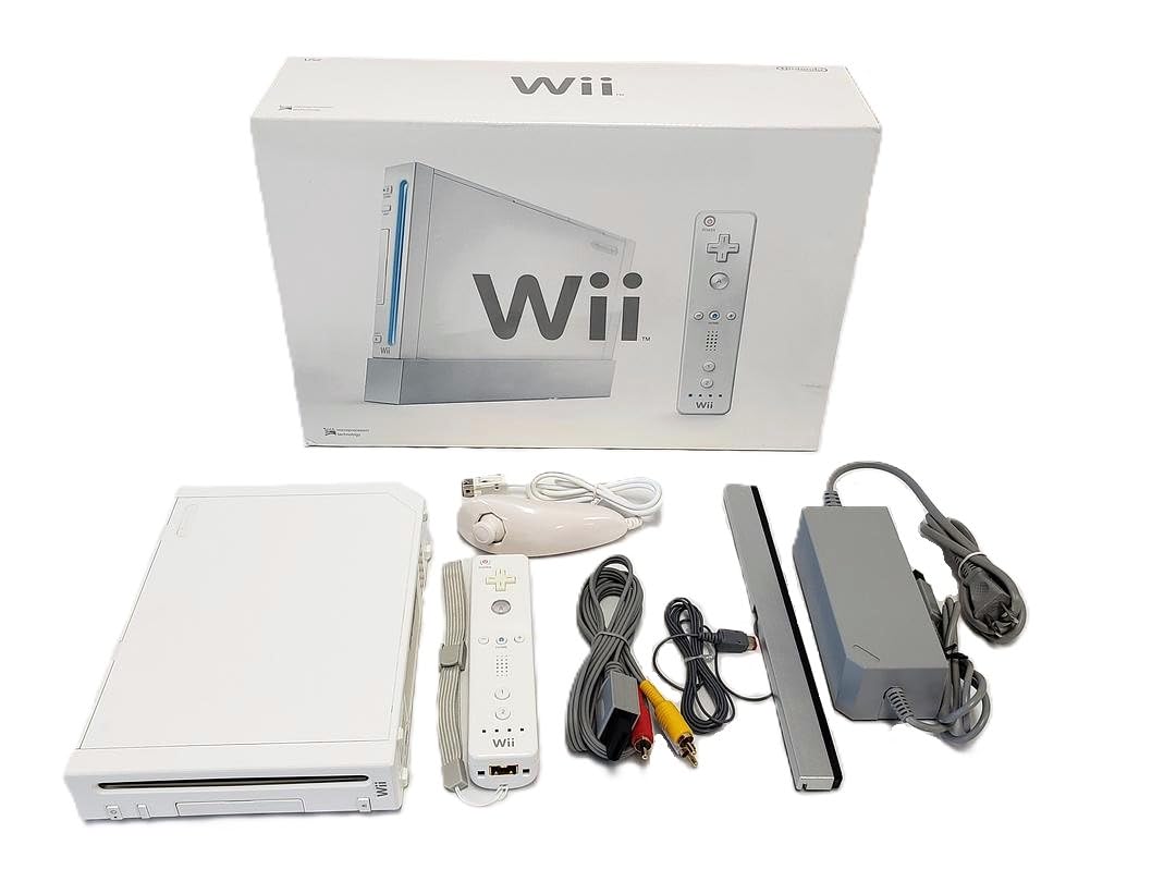 【中古品　動作確認済】Nintendo Wii RVL-001-WD　ホワイト Amazon.com: Nintendo BOXED Wii Video Game CONSOLE System