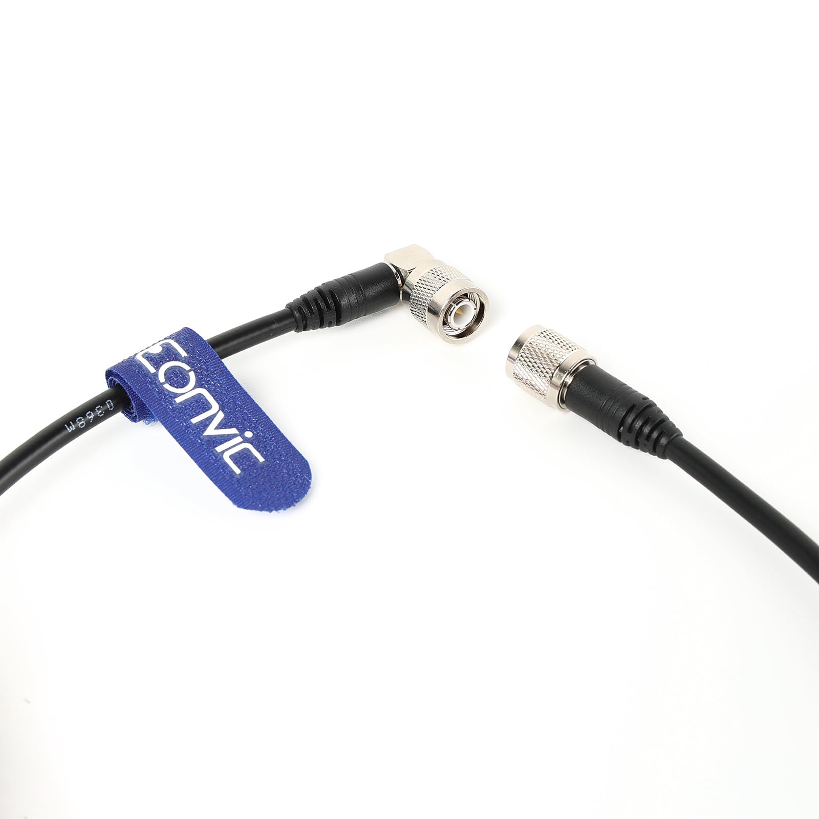 GPS Antennenkabel Schwarz TNC zu TNC 90 Grad Flexibles Koaxialkabel RG223 für GNSS/GPS Empfänger (6M)