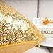 YOUR SMILE Pack of 2, New Luxury Series Gold Decorative Glitzy Sequin & Comfy Satin Solid Throw Pillow Cover Cushion Case for Wedding/Christmas,12