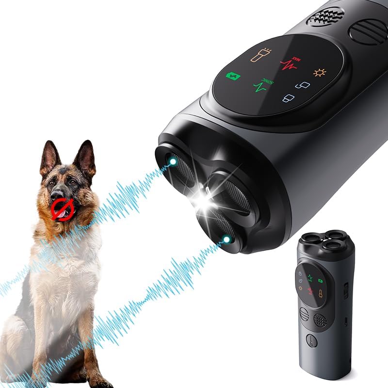 Dog Bark Deterrent Device - Ultrasonic Anti-Barking Devices, Up to 50FT Long Range & Rechargeable Bark Control - Safe for Dogs Training - Indoor & Outdoor,Alternative to Collars and Bark Collars
