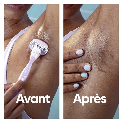 Gillette Venus Rasoir Femme ComfortGlide Breeze, 6 Recharges, Violet