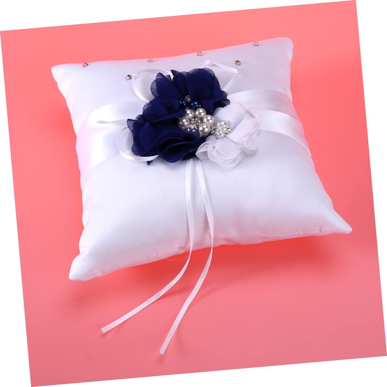 Bride Ring Pillow Flower Girl Basket Set 4pc Wedding Supplies Notebook and Pen Holder