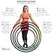 Azhuria Weighted Hula Hoop Plus Size | 3.2lb Weight, 43in Diameter | Extra Large Hula Hoop for Adults Weight Loss | Easy to Spin, Soft Padding | Exercise Hoop for Beginners & Advanced Hoopers