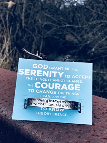 Serenity Prayer Bracelet- Inspirational Engraved Pewter Bracelet by Whitney Howard Designs2