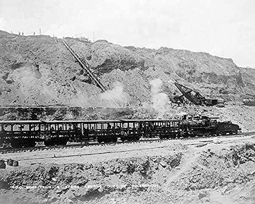 Panama Canal Construction Work Train 1910 11x14 Photograph Photo Print