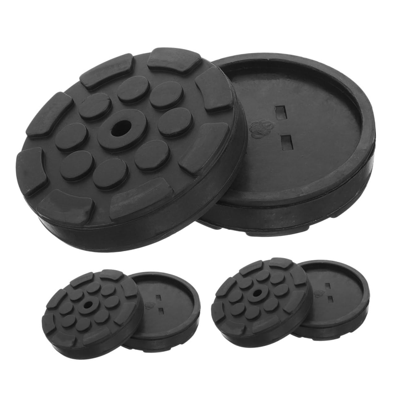 MAGICLULU 6Pezzi Gomma Ottagonali Per Martinetti Auto Adattatori Per Sollevamento Protezione Pavimento e Stabilità Per Attrezzature Sollevamento