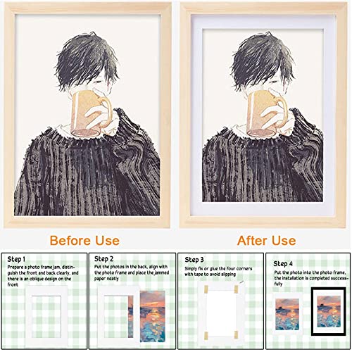 A4 Customisable Mounts 20 x 30 Cm, Passepartout Cardboard, Fotorahmen Karton Weiß, A4 Rectangular Mount White Art, Premium Frame Cardboard, Für Fotorahmen,Poster,Gemälde,Fotos,Art Prints 15 Stück.