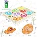 LZDMY Montessori Spielzeug ab 1 Jahr Baby Holzpuzzle, Dino Eier Motorikspielzeug für 10-36 Monate Mädchen Junge Kinder Greifpuzzle Steckspielzeug Sortierspiel Geburtstag Ostern Weihnacht Geschenk