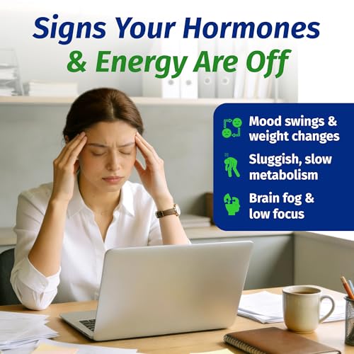 Image of 1 Body Thyroid Support Supplement for Women and Men, Selenium with Iodine, Zinc, B12, Ashwagandha and L-Tyrosine, Supports Hormone Health, Energy and Metabolism, 30 Day Supply