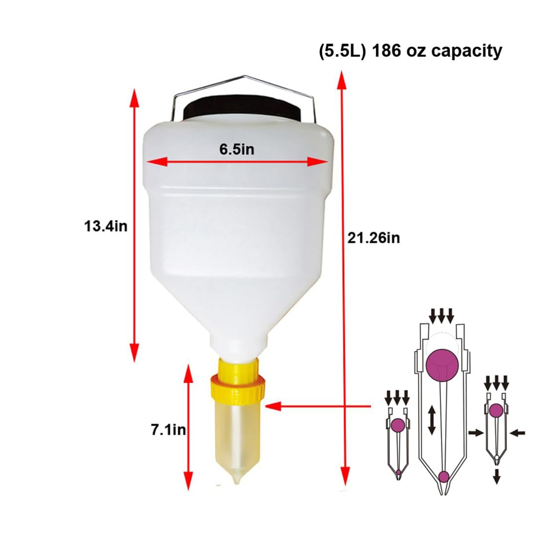 Bottiglie da spremere per condimenti, riutilizzabili, a prova di perdite, dispenser per salse in plastica, per senape e ketchup, rotonde, 4 x 3,5 l, ideali per ristoranti e uso domestico