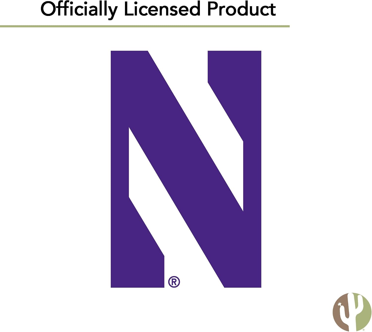 Desert Cactus Northwestern University Can Insulator NU Wildcats Beverage Cooler 1 Pack Foam 12oz Can Holder Single Sided (Design A)