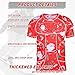 Eicolorte Men Football Padded Shirt Baseball Chest Protector Compression Shirt with 6 Pads Adult Rib Protective Undershirt Heart Guard for Softball Rugby Lacrosse (2XL)