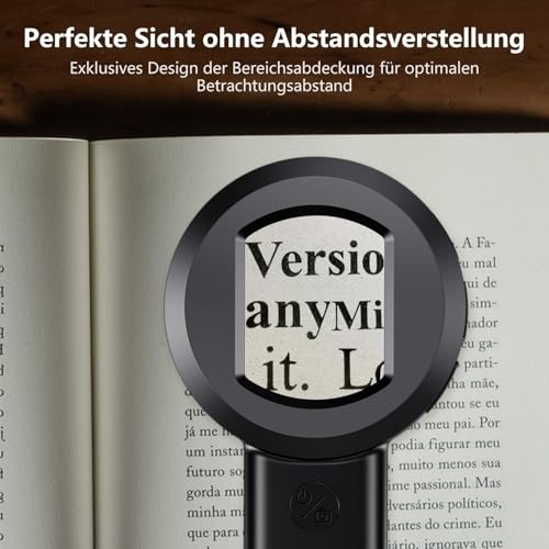 Digitales Lupe mit LED-Licht, Digitale Handlupe mit 1.7 IPS-Bildschirm, Handmikroskop mit Licht, Leselupe, Windows-kompatibel, Mikroskop mit 32 GB TF-Karte für Erwachsene & Kinder