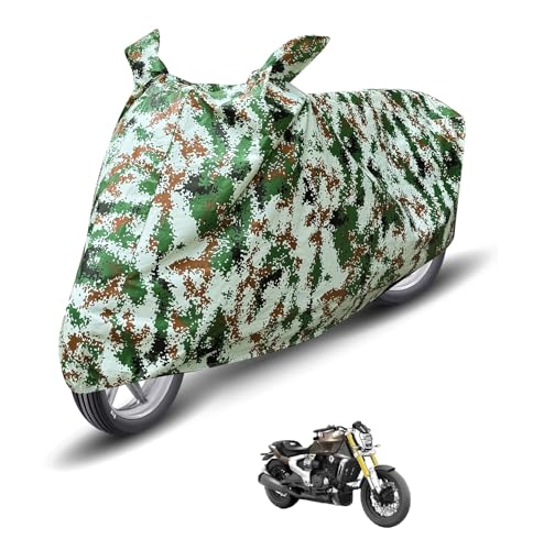 Image of Auto Hub Waterproof Bike Cover Compatible with TVS Zeppelin R Dustproof, UV Protection Two Wheeler Bike Zeppelin R Cover - Forest