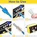 RJ45 Ethernet Network Tool Kit, Pass Through Cat6 Crimping Tool for RJ11 RJ12 Cat5e Cat7 Cat8, Ethernet Cable Wire Tester Stripper Crimper Tool set,Yellow (Crimper with Blade)