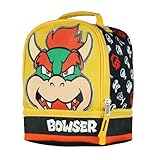 Nintendo Super Mario Lunch Box Bowser Insulated Dual Compartment Lunch Tote Bag