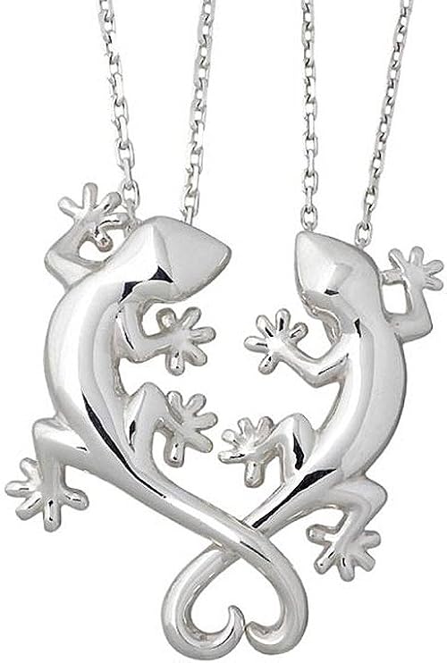 Amazon Blue Cat ブルーキャット シルバー ヤモリ ペア ネックレス メンズ レディース ペアアクセ ペアアイテム ネックレス 通販 Amazon Blue Cat ブルーキャット シルバー ヤモリ ペア ネックレス メンズ レディース ペアアクセ ペアアイテム ネックレス 通販