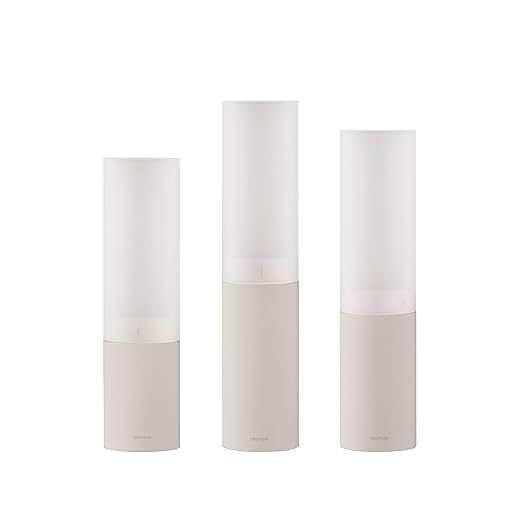 Blomus Set of 3 lanterns FARO Moonbeam – 5 x 5 x 23 cm