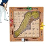 Desktop Golf Game - Wooden Challenging Play Toy, Fun Dice Activity with Grip, Portable Tabletop Set...