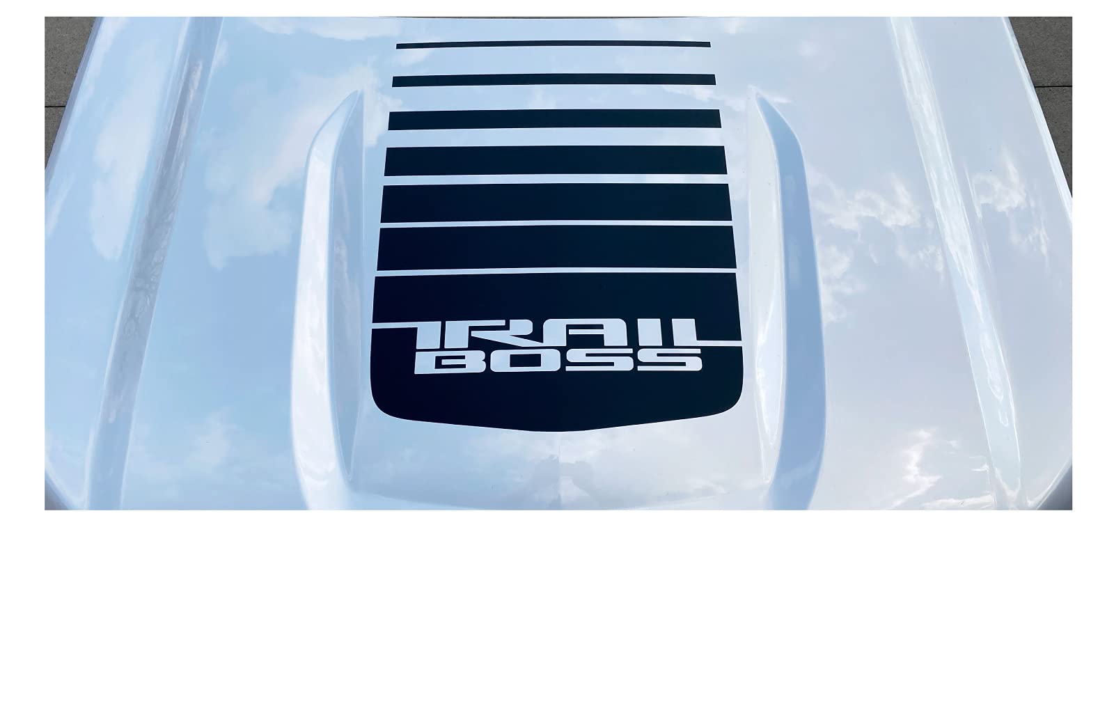 Genuine GM Trail Boss Decal Stickers For 2019-2026 Chevy Silverado – Gray & Black Graphic