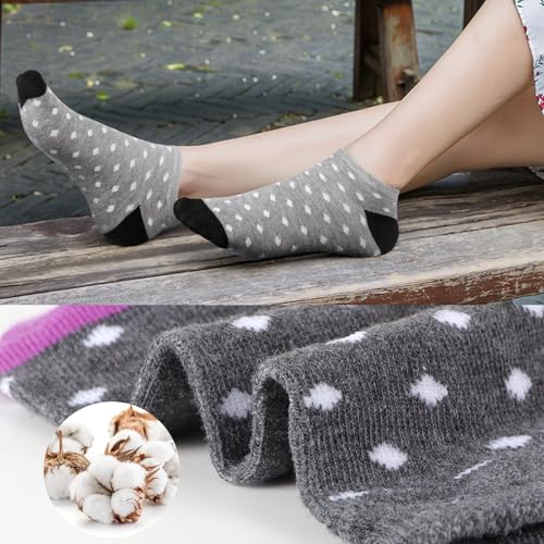 Socks for Women Ankle - 6/10 Pairs Low Cut Thin Athletic Cotton Casual Socks Mesh Breathable for Summer2