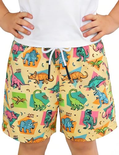 Pottwal Boys Swim Trunks for 2-16 Years UPF 50+ Chlorine Resistant Water Repellent Adjustable Waistband