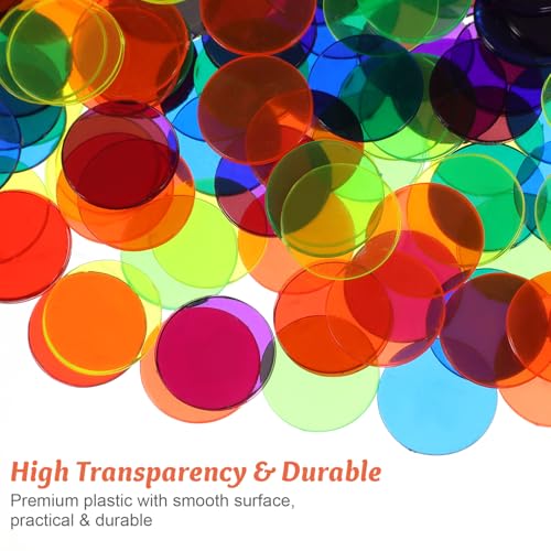 TOYANDONA 300 Stück Bingo Zählchips Bunte Plastik Runde Mahjong Token Spiel Token Poker für Spiel Poker