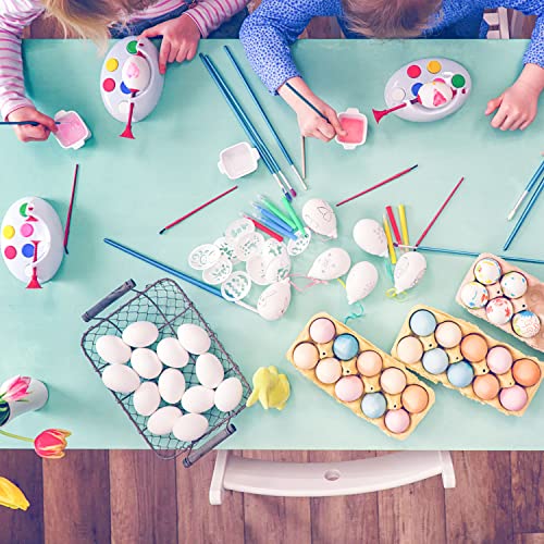 KEELYY 25 x Easter Eggs Plastic White - Image 4