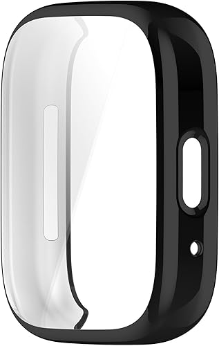 Miniatura 5 de Disscool Compatible con Redmi Watch 3/3 Lite/Active SmartWatch, funda protectora de silicona, todo incluido, deportivo, impermeable, uso diario,