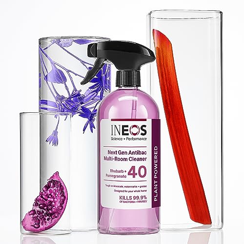 INEOS Next-Gen Cleaner Antibac Spray, 4.5L (750ml x 6), Multi-Room, Plant Powered, Limescale + Grease Remover, Kills 99.9% of Bacteria + Viruses, Rhubarb + Pomegranate - Image 4