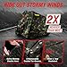 Badass Moto Camo ATV Covers Waterproof Outdoor Heavy Duty, Rip-Resistant, Night-Reflective Quad Cover w/Advanced Waterproofing, Easy-Access Zipper and Vents Four Wheeler Accessories - Camo Large 95