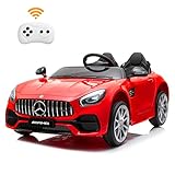 BAHOM 2 Seater 12V Electric Kids Ride On Car Toy Benz Licensed with Remote Control, 3 Speed, MP3,...