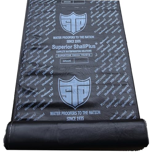 STP Limited Black Tar Felt for Roofs | Waterproofing Sealing Tar Sheet | 8 Meters Length x Width 1 mtr with 1mm Thickness | Durable | Easy to Apply