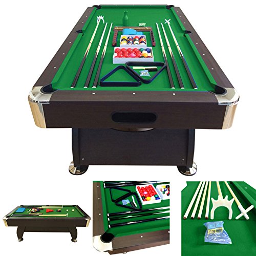 simba srl Billardtisch 8ft Full OPTIONAL Vintage GRÜN Billard Billard-Spiel Messung 220 x 110 cm Neue GRÜN – Bild 3
